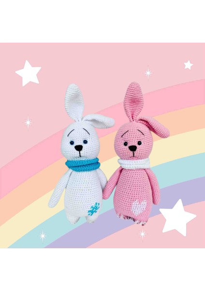 Amigurumi Sevimli Şapşik Tavşan Kardesler
