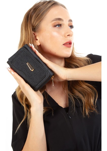 Kadın Siyah Suni Deri Kartlık ve Cüzdan NEWPOLO297 modelleri