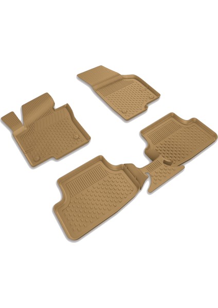 Volkswagen Jetta 2011-2019 Uyumlu Sahler Araca Özel Bej 4.5d Havuzlu Oto Paspas