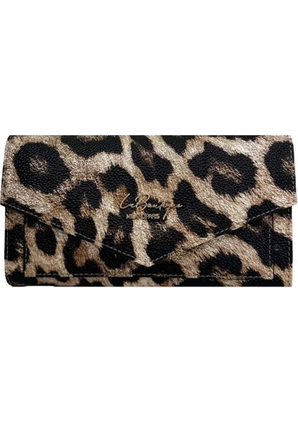 Leopar Kahve La Boutique Cüzdan 4038