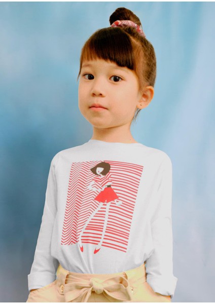 Kız Çocuk Sweatshirt ve Toka Set