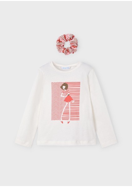 Kız Çocuk Sweatshirt ve Toka Set