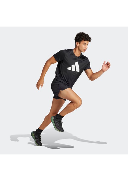 Run It Erkek Koşu Şortu Siyah Hafif Nefes Alabilir Tasarım Reflektif Detaylar