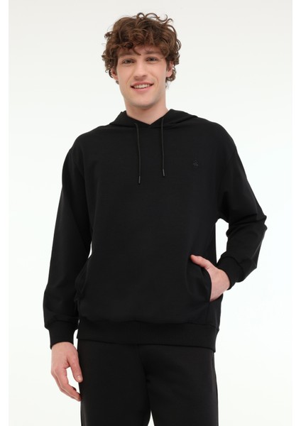 MB SN73 Hoodıe 5fx Siyah Erkek Sweatshirt
