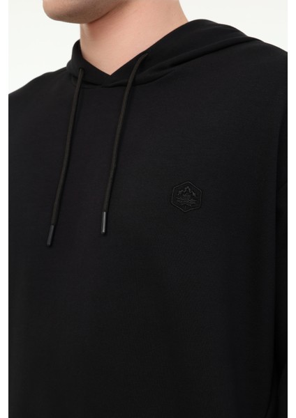 MB SN73 Hoodıe 5fx Siyah Erkek Sweatshirt