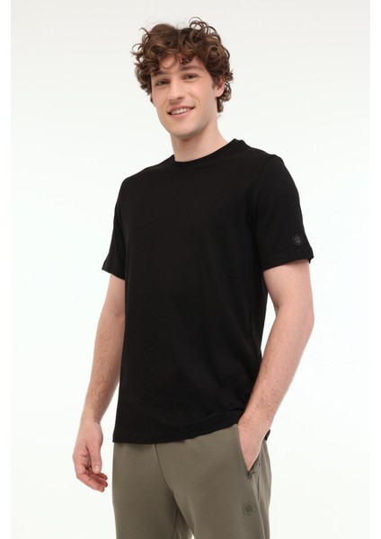 MB CT110 Pm C Nk T-Sh 5fx Siyah Erkek Kısa Kol T-Shirt