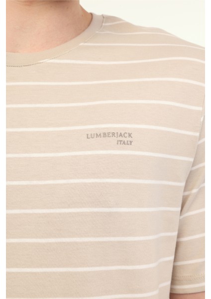ml Magnus 11ITL1073 5fx Bej Erkek Kısa Kol T-Shirt