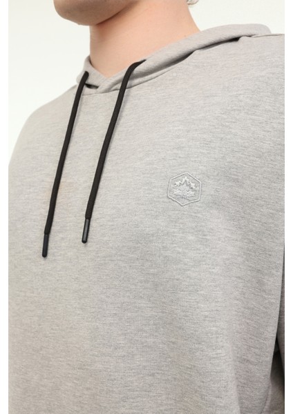 MB SN73 Hoodıe 5fx Grı Melanj Erkek Sweatshirt