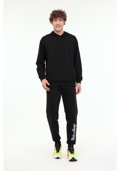 MB SN73 Hoodıe 5fx Siyah Erkek Sweatshirt