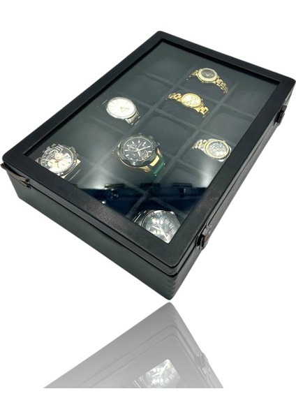 Diji 15'li Saat Kutusu Saat Çantası Siyah Içi Siyah Babalar Günü Yıl Dönemi Hediyelik fiyatları