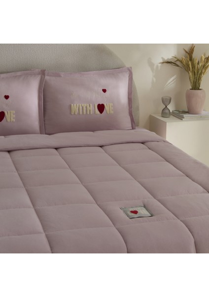 With Love Çift Kişilik Comfort Set Pembe