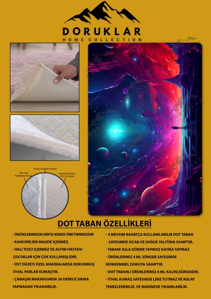 Kaymaz taban makinada yıkanabilir dijital baskı soyut desenli genç odası halısı dot taban halı gnc68 fiyatları