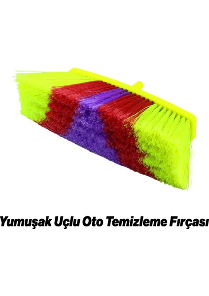 Araba Araç Oto Otomobil Banyo Ev Yıkama Köpükleme Temizleme Fırçası Yumuşak 9.5 cm Uçlu Saplı Fırça indirimleri