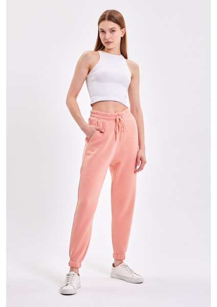 Unisex 3 Iplik Şardonlu Oversize Eşofman Altı