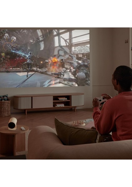 2. Nesil Projeksiyon Cihazı, Full Hd, 360 Derece Ses, 5 Watt Hoparlör, Otomatik Kurulum, 2023 Model Projektör, SP-LFF3CLAX