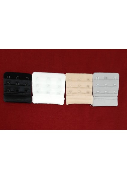 Kadın 3'lü Kanca Sütyen Uzatma Kopçası Agraf/ Ek Aparatı Seti 4'lü Paket