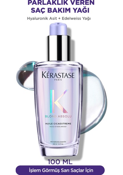 Blond Absolu Huile Cicaextreme Parlaklık Veren Saç Bakım Yağı 100 ml 100 ml