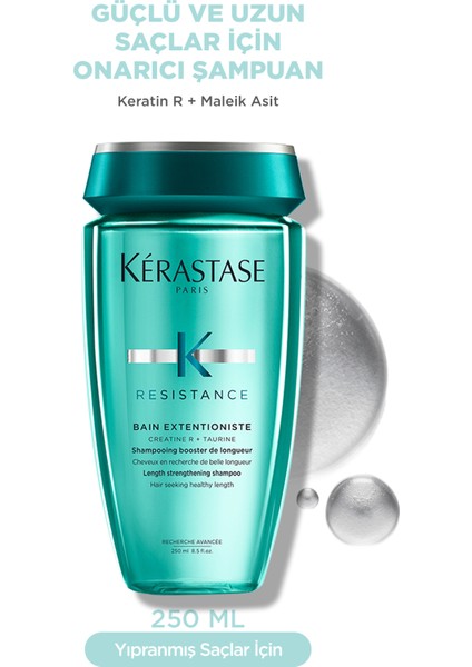 Resistance Bain Extentioniste Daha Sağlıklı Uzayan Güçlü Saçlar Için Onarıcı Şampuan 250 ml 250 ml