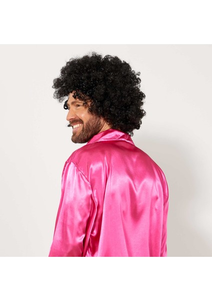 Siyah Renk Kıvırcık Afro Bonus Peruk (4744)