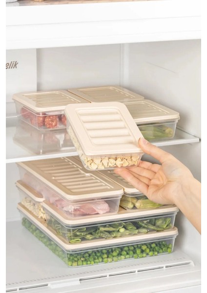 17 Parça Mikrodalga Difrize Uygun Saklama Kabı - 1X2400ML 2X1170ML 2X1200ML 4X600ML 8X240M