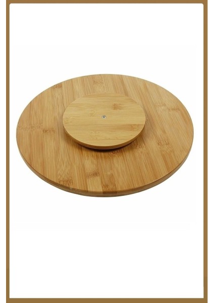 Bambu 360° Döner Standlı Pizza Sunum Tahtası 30 x 30 cm fiyatları