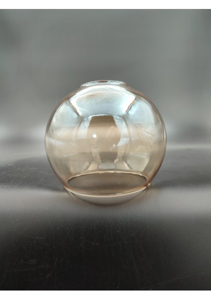 Küçük Avize Camı.düz Bal RENKTE.(ÇAP:10.00CM-DUY YUVASI:3.00CM)MUM Ampule Göre(E.14)