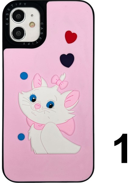 iPhone 12 Uyumlu Casetify Kabartmalı Arka Koruma Kılıf