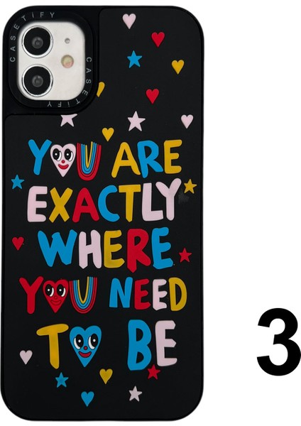 iPhone 12 Uyumlu Casetify Kabartmalı Arka Koruma Kılıf modelleri