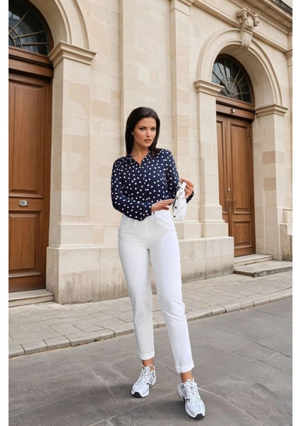 Ekru, Slim Fit Kesim, Cep Detaylı, Klasik Pantolon