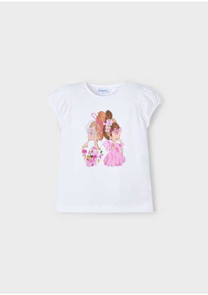 Kız Çocuk Baskılı Tshirt