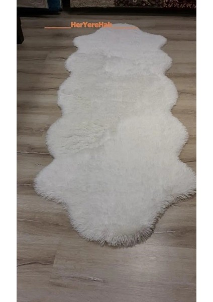 Tavşan Beyaz 80 x 200 cm Post Halı