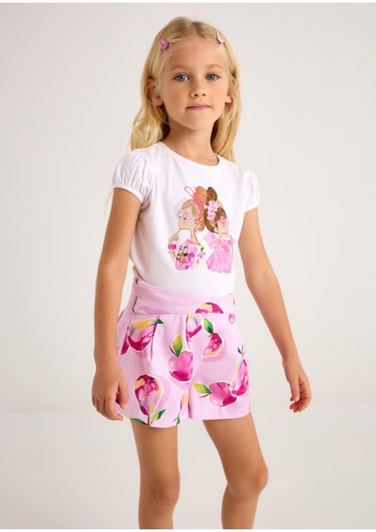 Kız Çocuk Baskılı Tshirt