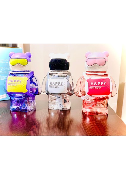 Happy Mını Cool Ayıcıklı Suluk Matara 800ML