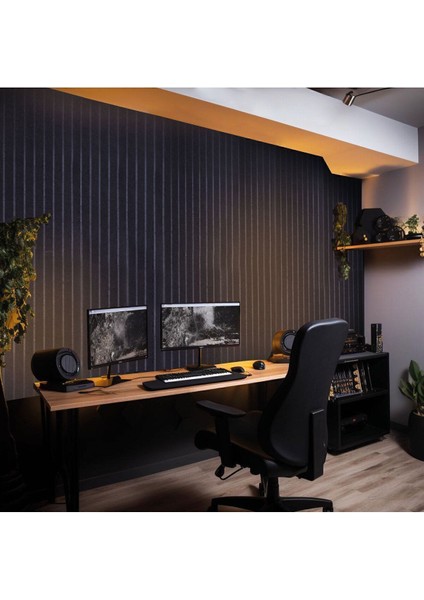 Akustik ve Dekoratif Lambiri Desenli Keçe Panel 45X90 cm / 2 Adet / 0,81 M²