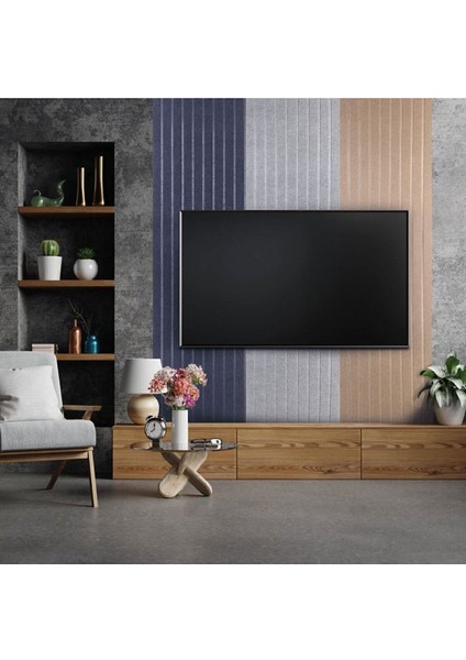 Akustik ve Dekoratif Lambiri Desenli Keçe Panel 45X90 cm / 2 Adet / 0,81 M²