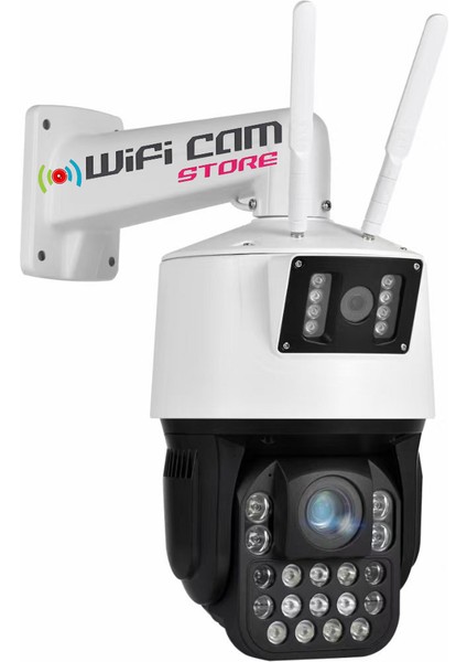 Çift Kameralı 42X Optik Zoom Dev Metal Kasa Wıfı Kamera 360 Sınırsız Motor ve Alan Tarama Özelliği