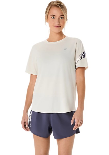 Icon Kadın Bej Koşu T-Shirt 2012D177-200