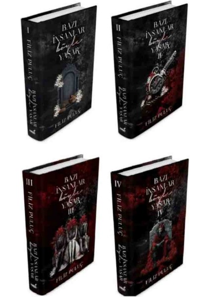Bazı İnsanlar Böyle Yaşar 1. 2. 3. 4 Kitap Set (Ciltli) - Filiz Puluç
