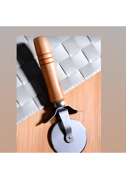 Ahşap Saplı Pizza Hamur Dilimleyici Kesici Tekli Hamur Doğrayıcı Pizza ve Hamur Kesici modelleri