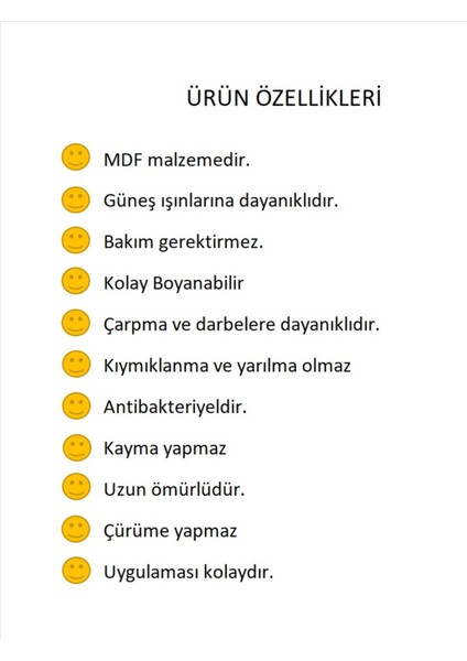 Edirne Duvar Paneli (36 Takım ) Dekoratif, Duvar Çıtası, Ahşap Duvar Paneli, Boyanabilir, Ham, Mdf