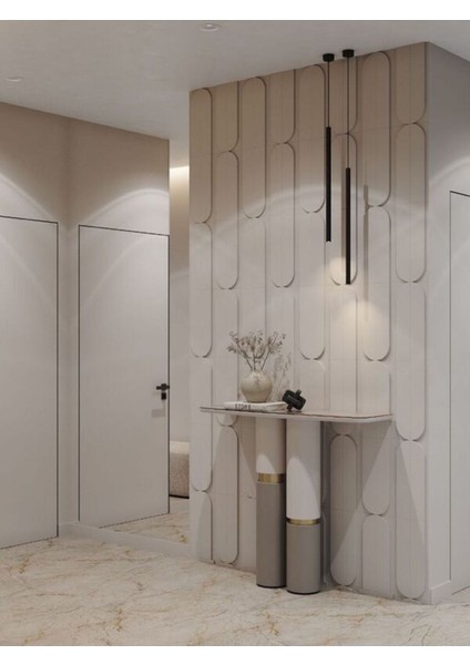 Alaçatı Duvar Paneli (2 Adet) Dekoratif, Duvar Çıtası, Ahşap Duvar Paneli, Boyanabilir, Ham, Mdf