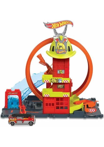 HKX41 Hot Wheels Çember Pistli Iftaiye Istasyonu