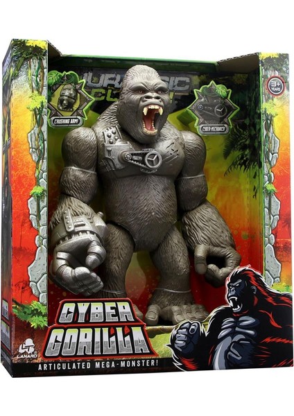 Nessiworld Jurassic Clash Mega Canavar Siber Goril Figürü