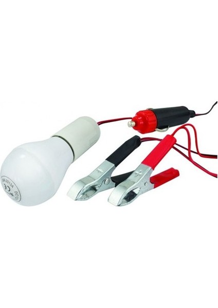 12 Volt Çok Amaçlı Oto Seyyar Lamba Fişli ve Kıskaçlı