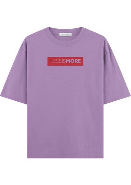 Less Is More Oversize T-Shirt (Ekstra! Bol Kesim)