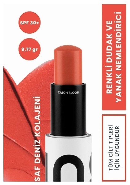 SPF30 Renkli Dudak ve Yanak Nemlendiricisi - Daylily - Saf Kolajen