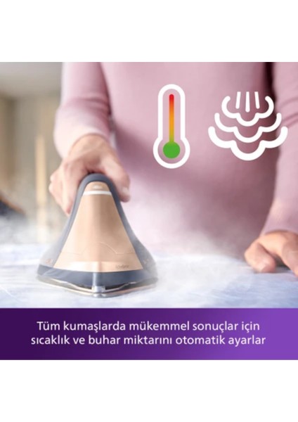 Perfectcare Buhar Kazanlı Ütü, Otomatik Taban Sıcaklığı Ayarı, 3100W Taban Kameralı Steamglide Elite Taban fırsatları