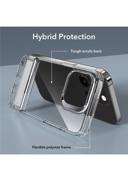 Apple iPhone 15 Standlı Şeffaf Kılıf