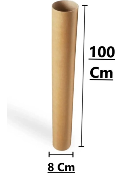 5 Adet Karton Masura Boy 100 cm , Iç Çap 8 cm Masura (5 Adet Fiyatıdır )