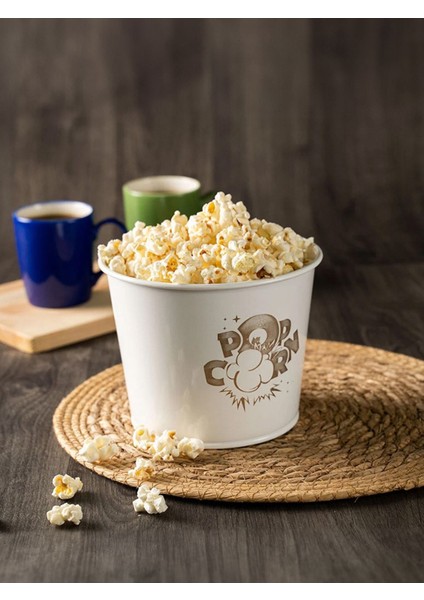 Popcorn Kutusu - Patlamış Mısır Kovası 3 Adet